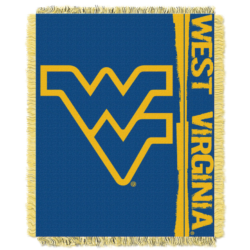 West Virginia Mountaineers Double Play Tapestry Blanket 48 x 60