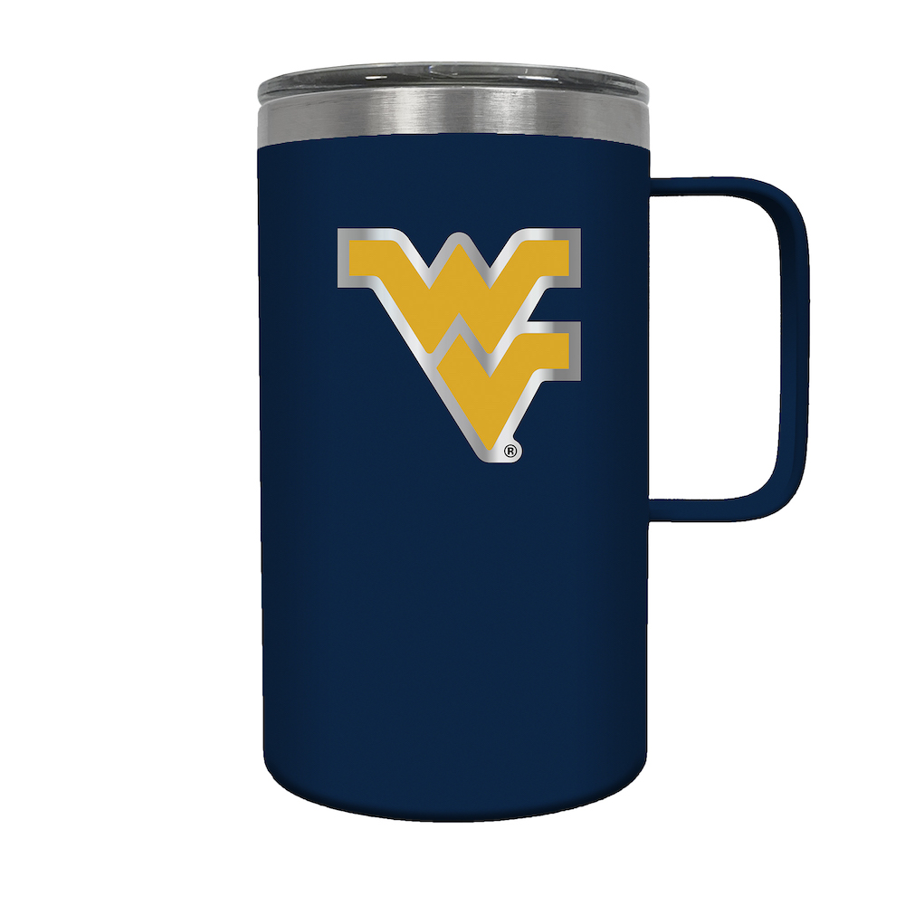 West Virginia Mountaineers 18 oz HUSTLE Travel Mug - Team Color