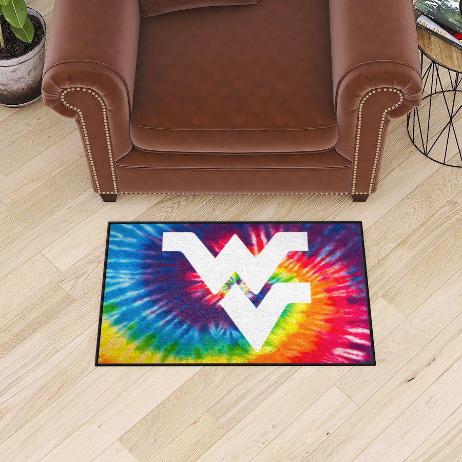 West Virginia Mountaineers TIE-DIE 20 x 30 Starter Floor Mat