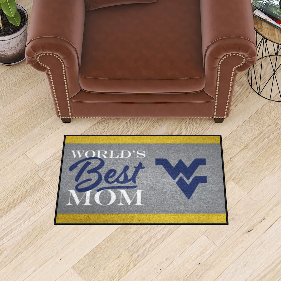 West Virginia Mountaineers 20 x 30 WORLDS BEST MOM Floor Mat