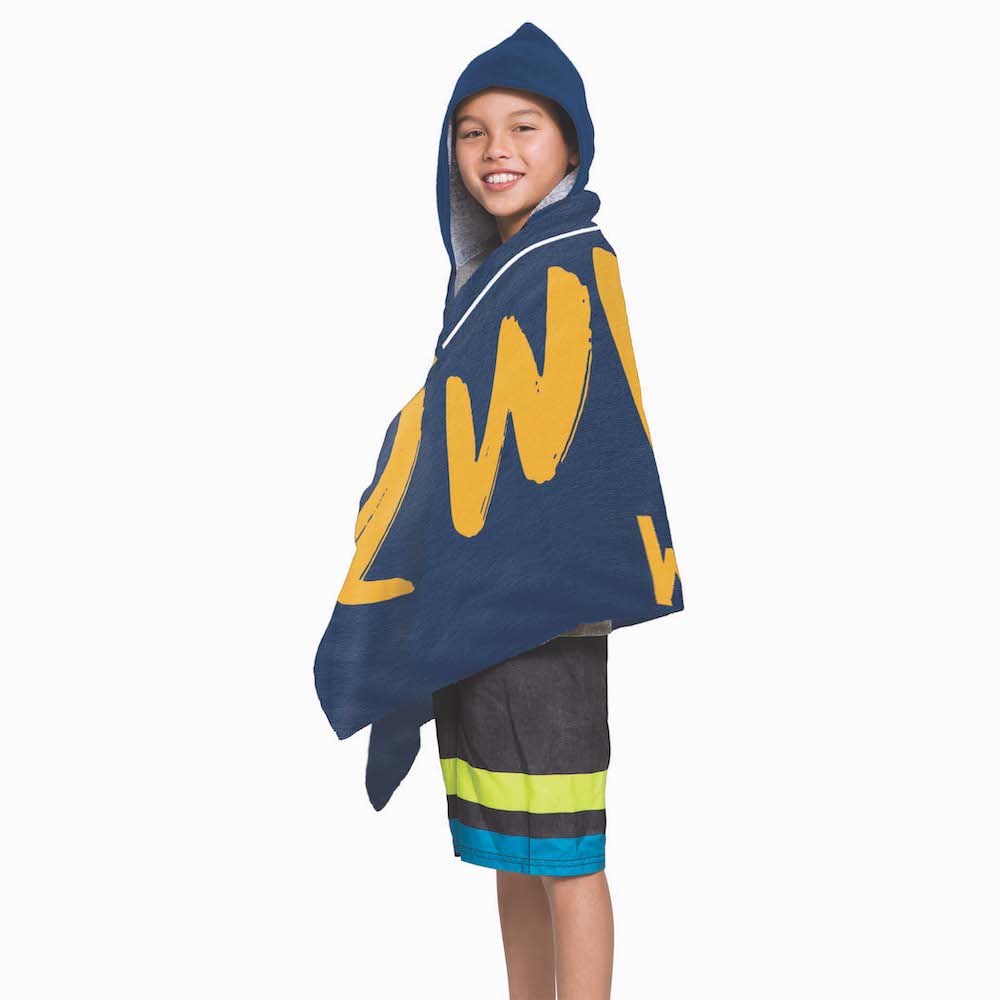 West Virginia Mountaineers Youth Hooded Beach Towel