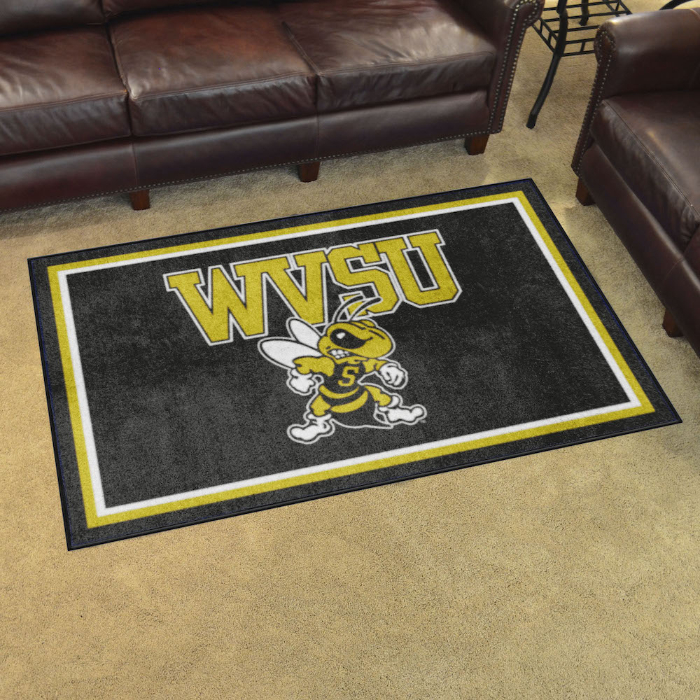 West Virginia State Yellow Jackets 4x6 Area Rug