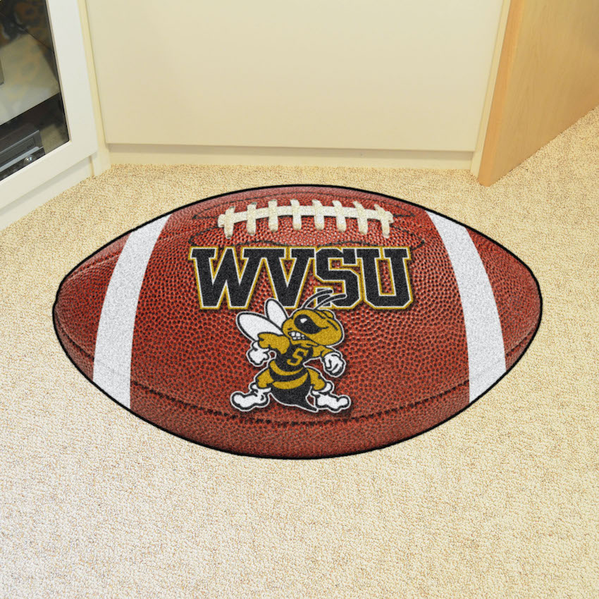 West Virginia State Yellow Jackets 22 x 35 FOOTBALL Mat