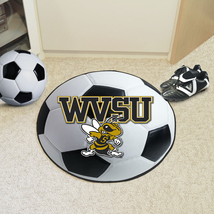 West Virginia State Yellow Jackets SOCCER BALL Mat