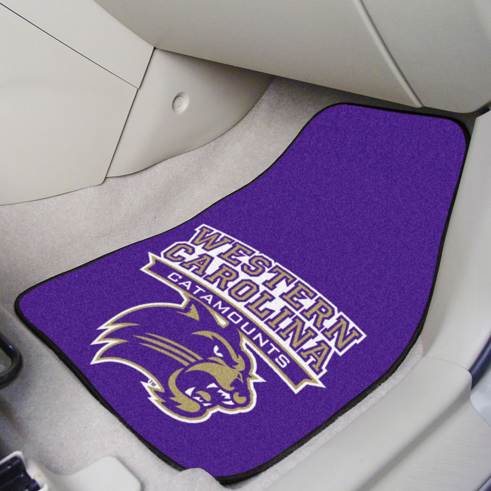 Western Carolina Catamounts Car Floor Mats 18 x 27 Carpeted-Pair