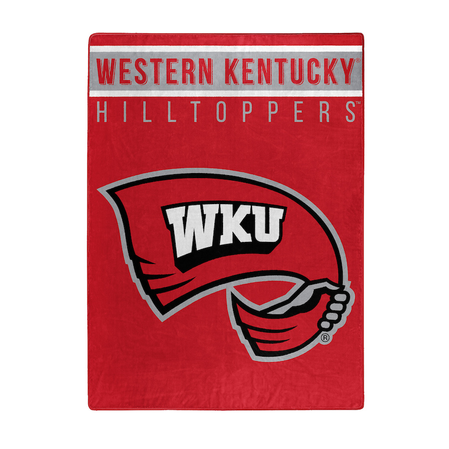 Western Kentucky Hilltoppers Large Plush Fleece OVERTIME 60 x 80 Blanket