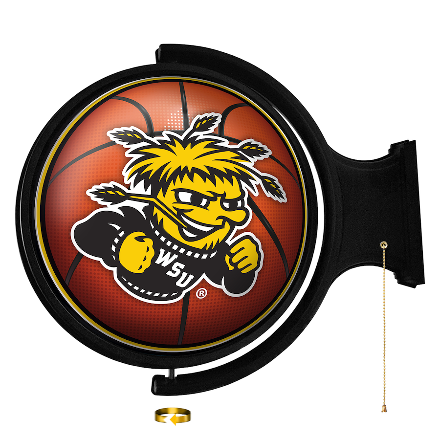 Wichita State Shockers LED Rotating Wall Sign ~ BASKETBALL