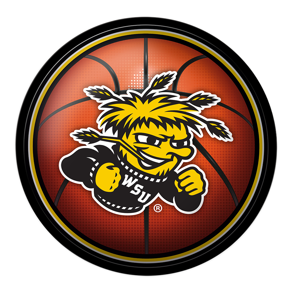 Wichita State Shockers Modern Disc BASKETBALL Wall Sign