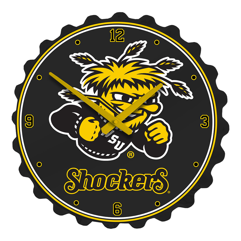 Wichita State Shockers Bottle Cap Wall Clock