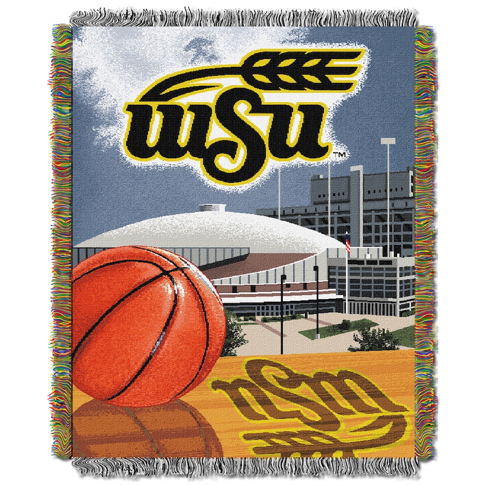 Wichita State Shockers Home Field Advantage Series Tapestry Blanket 48 x 60