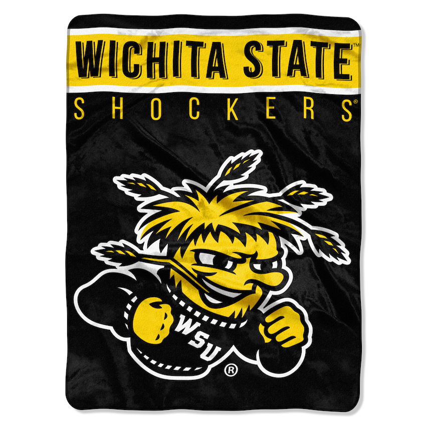 Wichita State Shockers Large Plush Fleece OVERTIME 60 x 80 Blanket