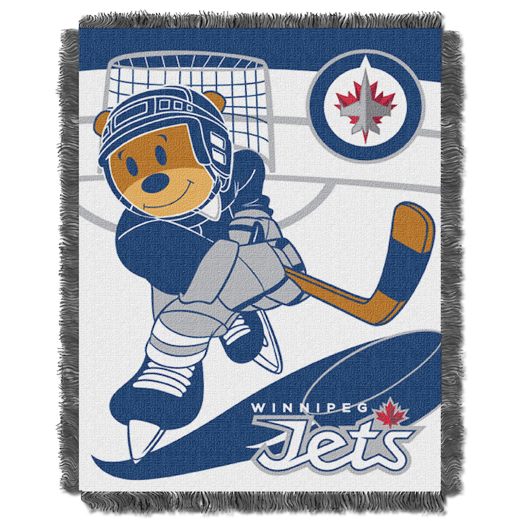 Winnipeg Jets Woven Baby Blanket 36 x 48