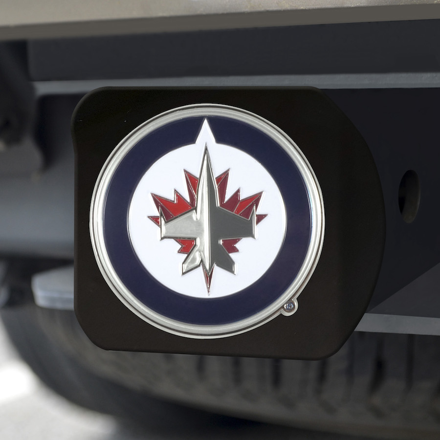 Winnipeg Jets Black and Color Trailer Hitch Cover