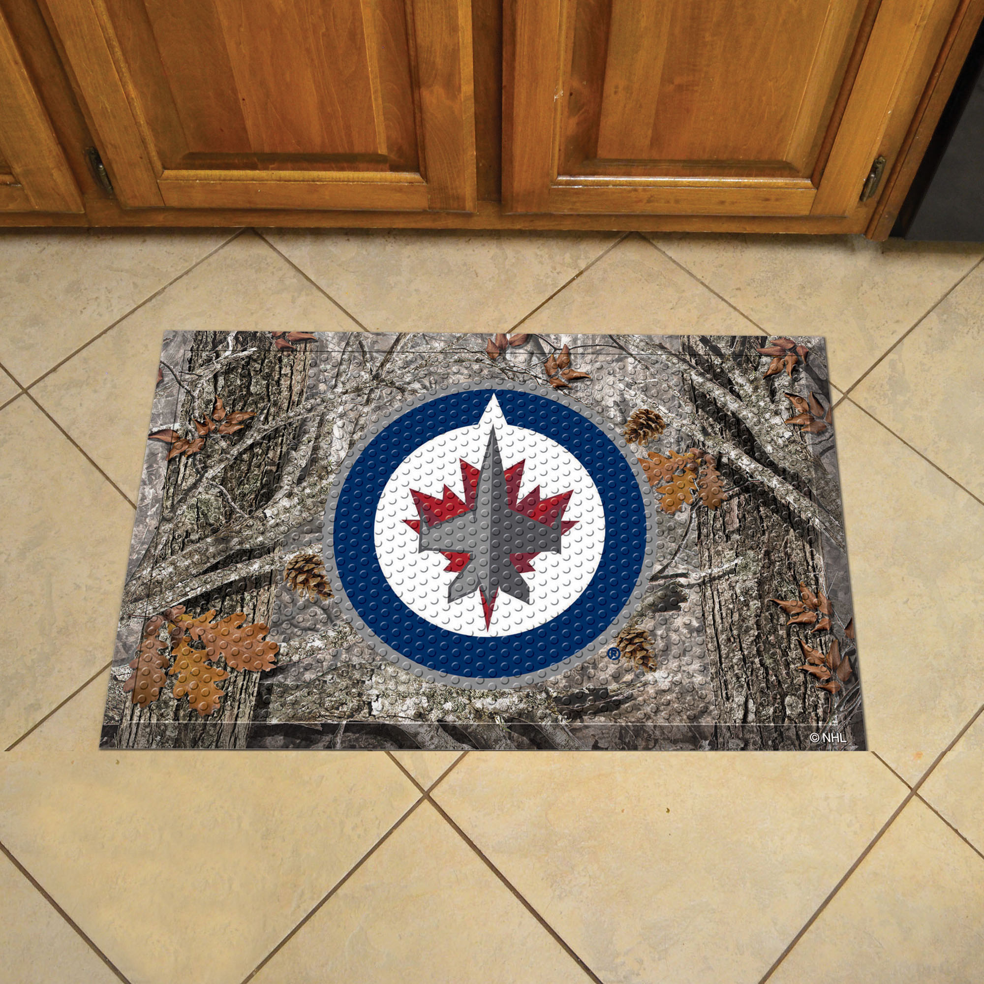 Winnipeg Jets Camo Style SCRAPER Door Mat