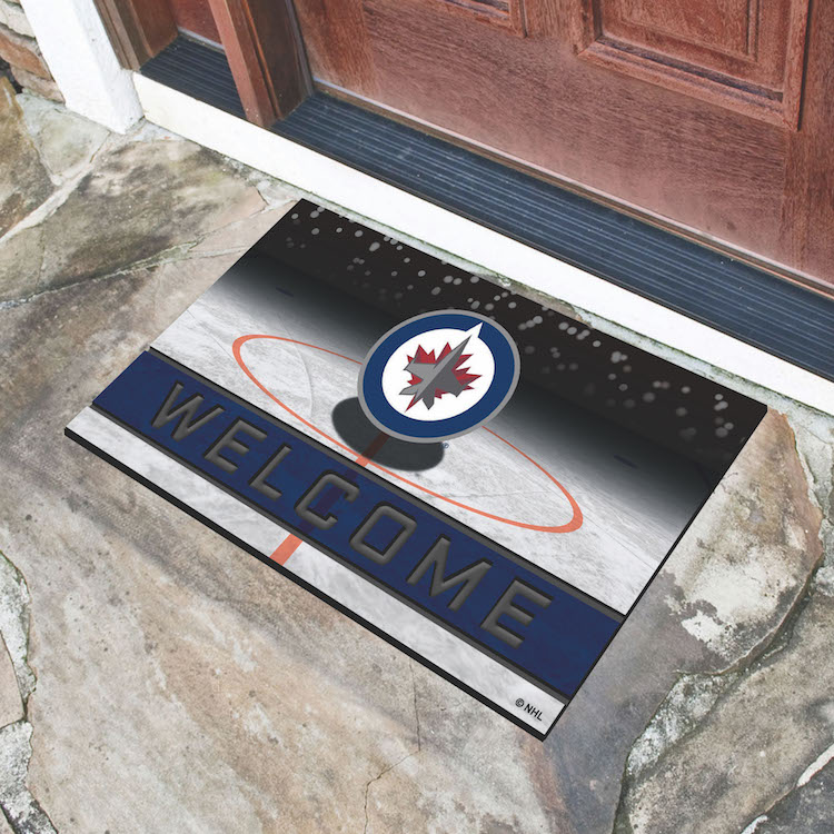 Winnipeg Jets Recycled Crumb Rubber Door Mat