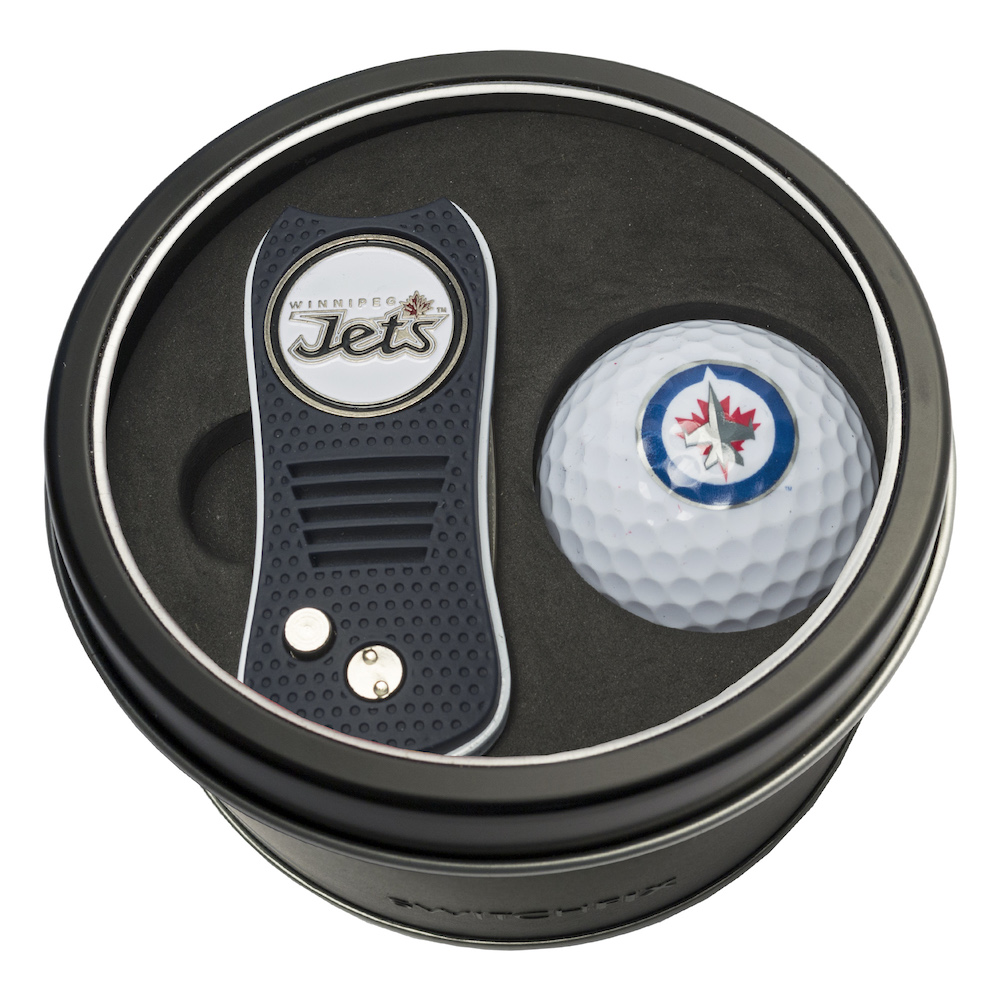 Winnipeg Jets Switchblade Divot Tool and Golf Ball Gift Pack