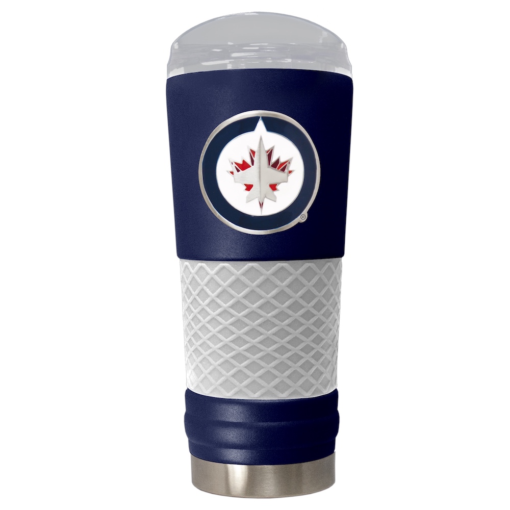 Winnipeg Jets 24 oz DRAFT SERIES NHL Powder Coated Insulated Travel Tumbler