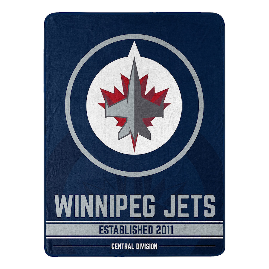 Winnipeg Jets Micro Raschel 50 x 60 Team Blanket