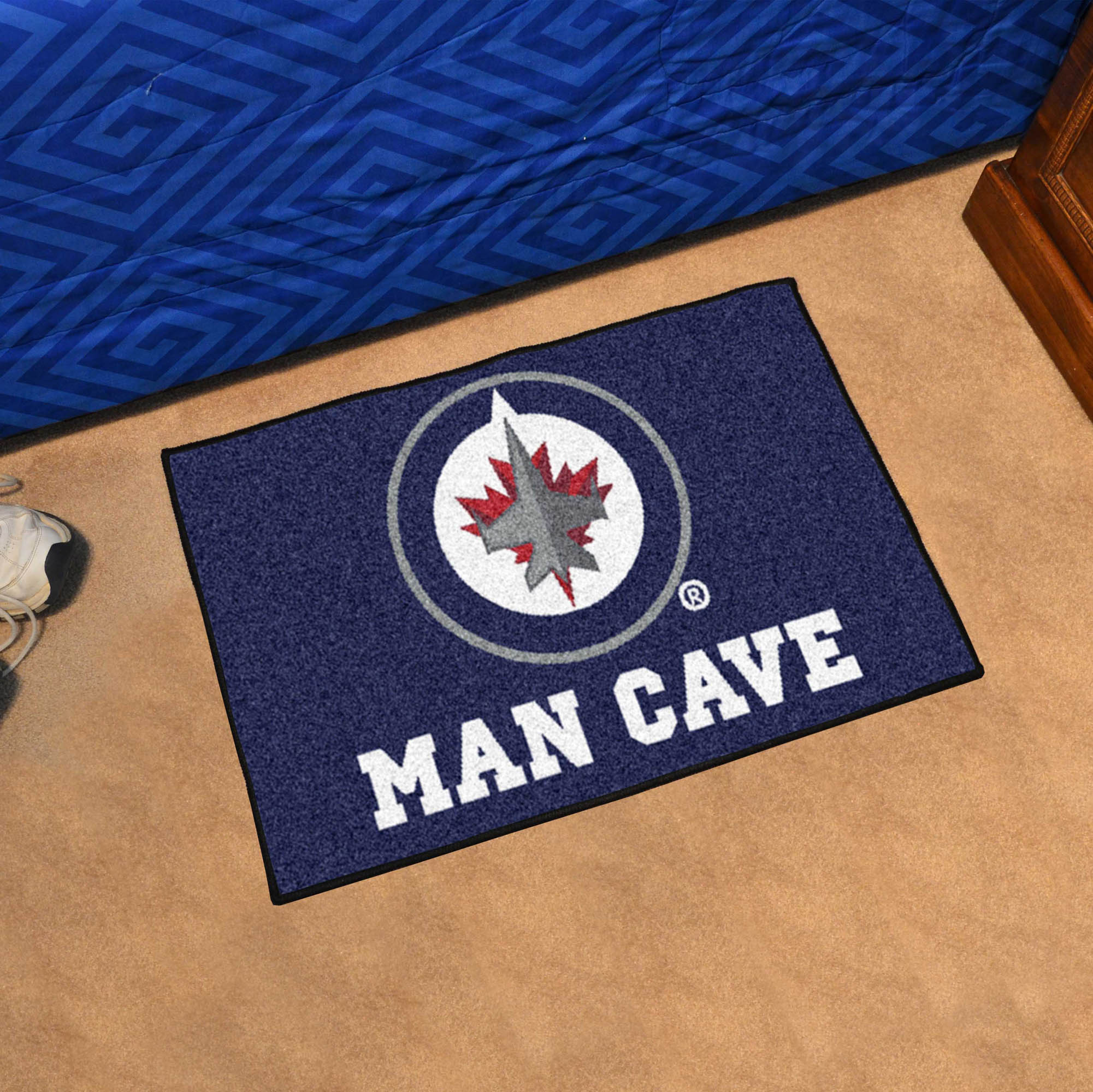Winnipeg Jets MAN CAVE 20 x 30 STARTER Floor Mat
