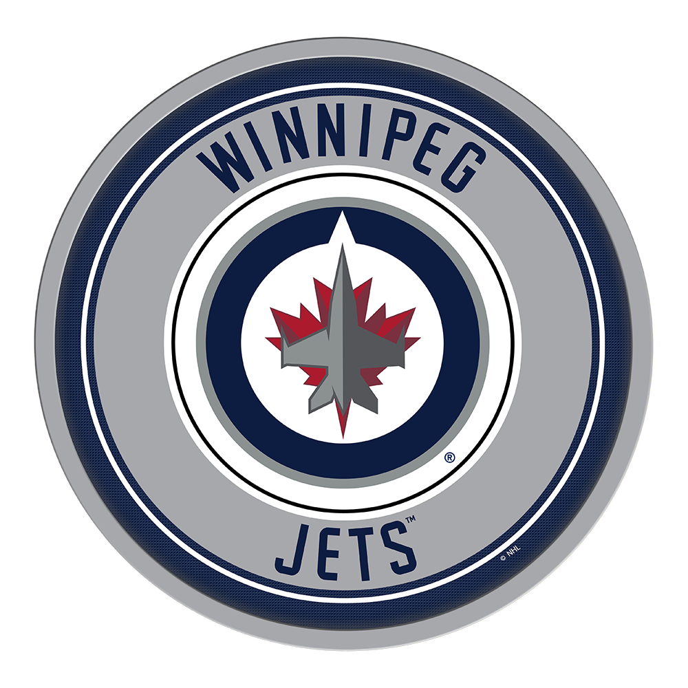 Winnipeg Jets Modern Disc Wall Sign