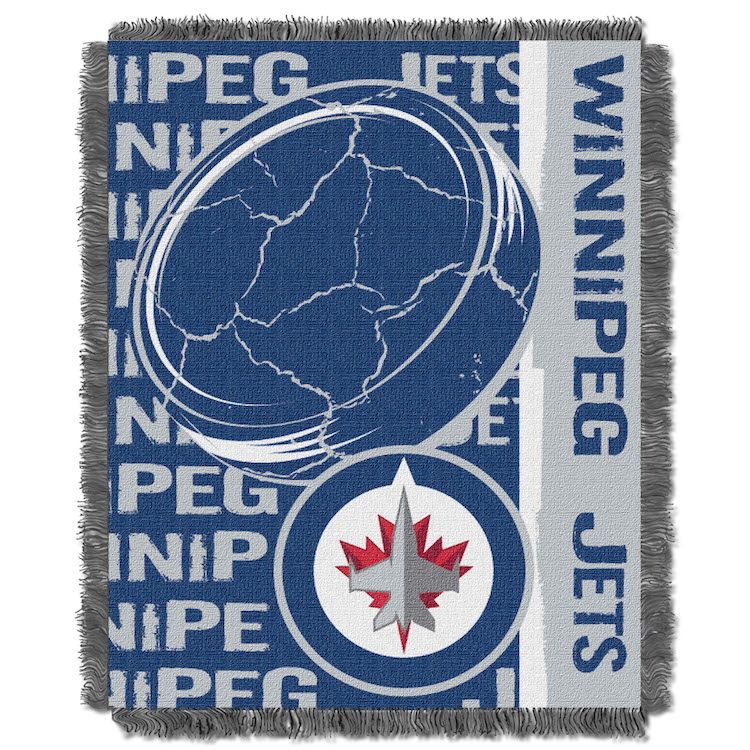 Winnipeg Jets Double Play Tapestry Blanket 48 x 60