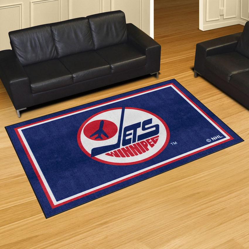 Winnipeg Jets Vintage 5x8 Area Rug - Throwback Logo