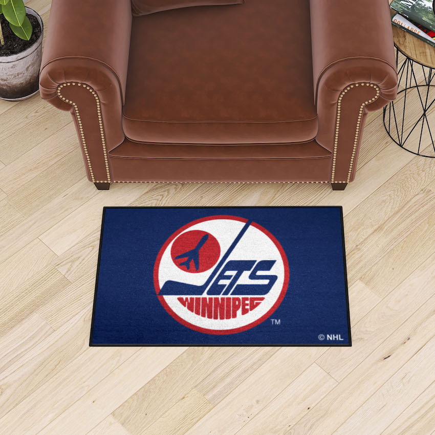 Winnipeg Jets Vintage 20 x 30 STARTER Floor Mat - Throwback NAME