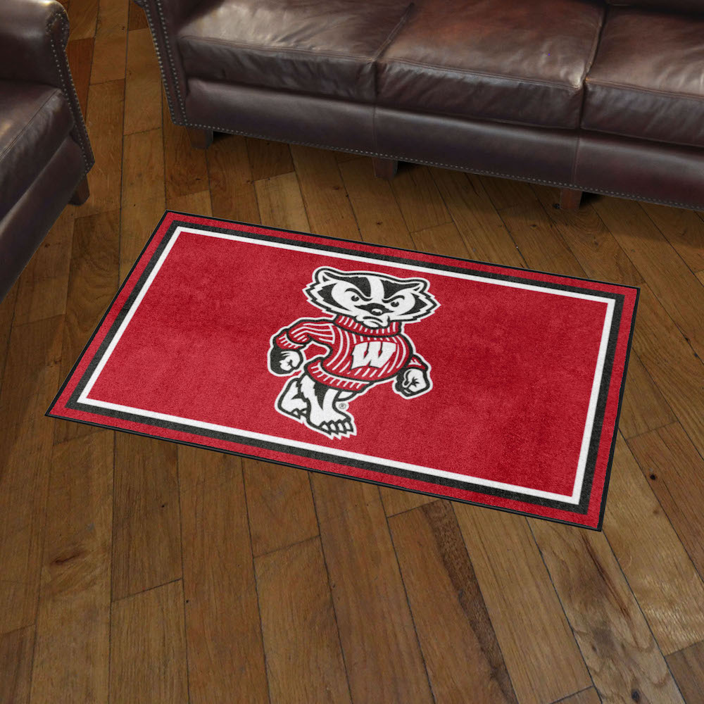 Wisconsin Badgers 3x5 Area Rug - 2nd Logo