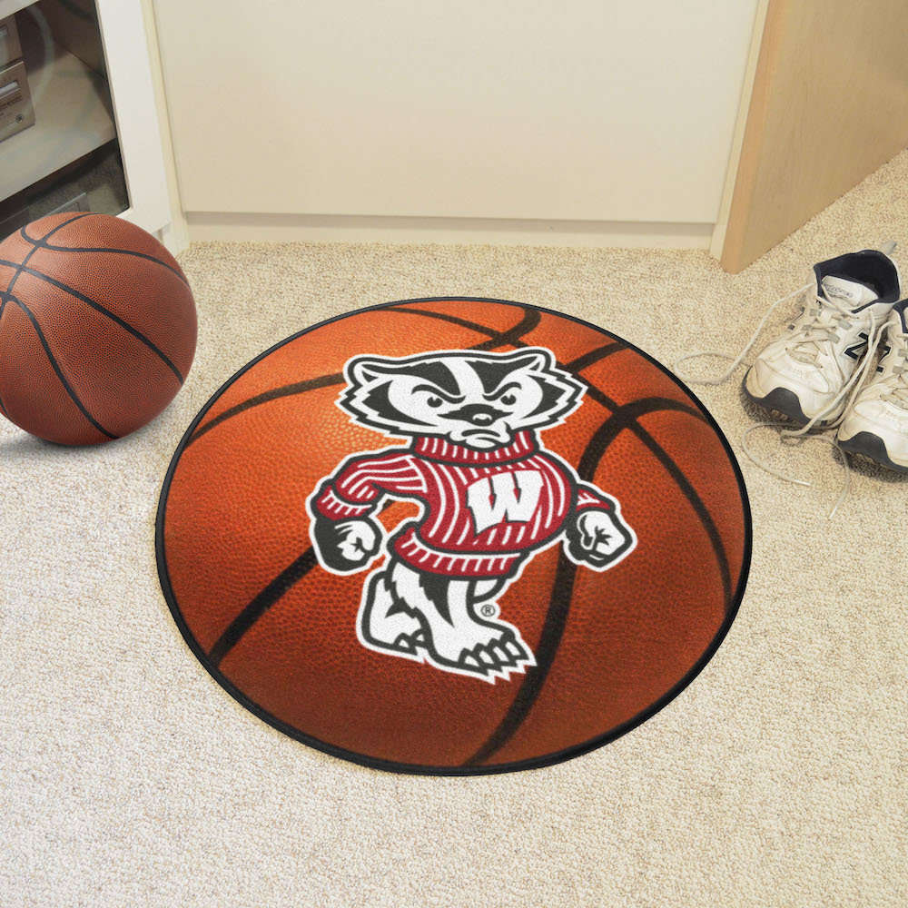 Wisconsin Badgers BASKETBALL Mat - 2nd Logo