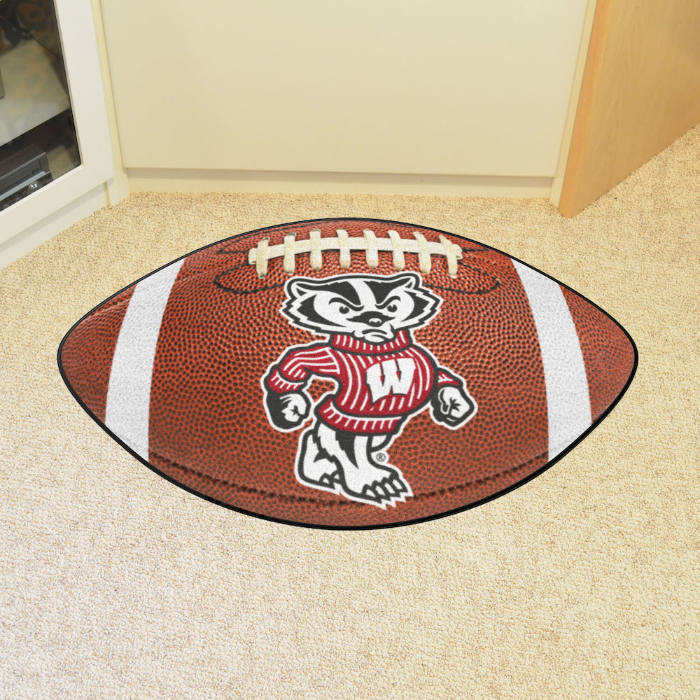 Wisconsin Badgers FOOTBALL Mat - 2nd Logo