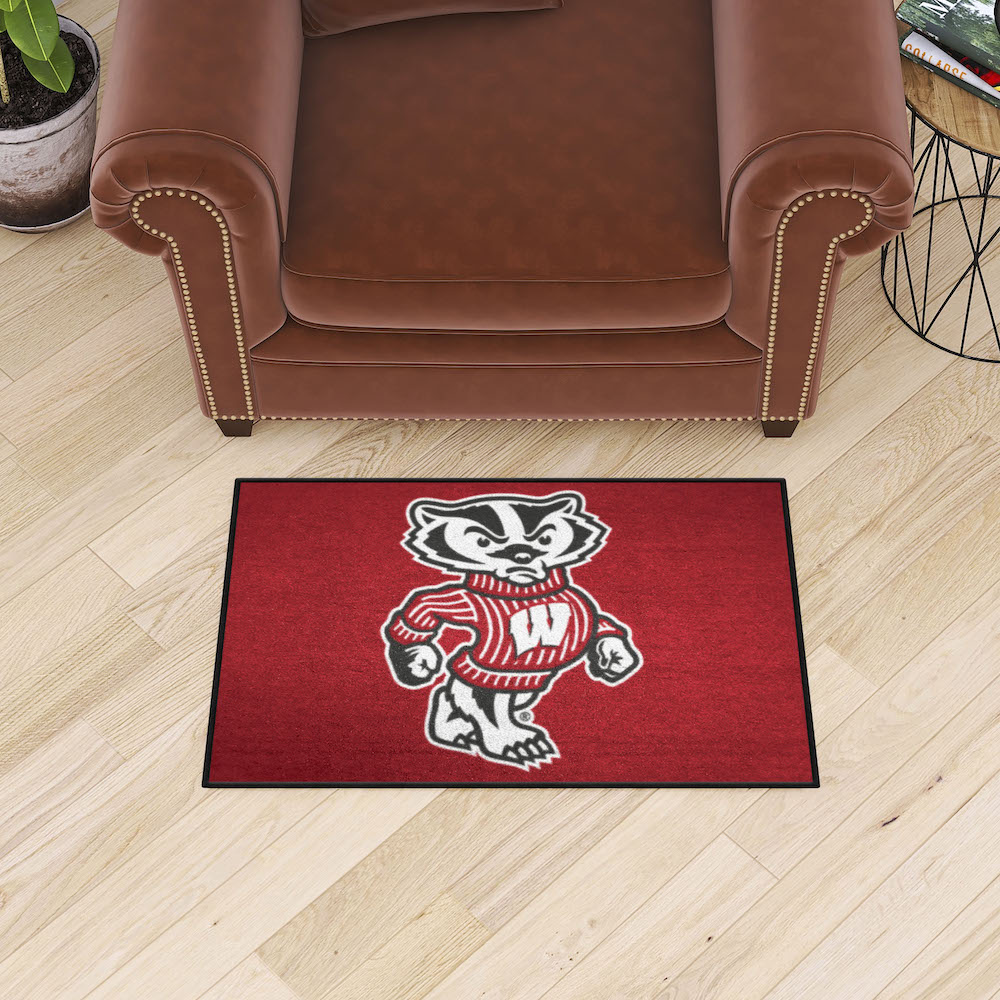 Wisconsin Badgers 20 x 30 STARTER Floor Mat - 2nd Logo