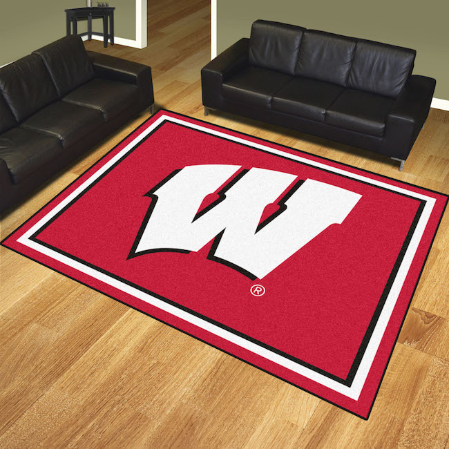 Wisconsin Badgers Ultra Plush 8x10 Area Rug