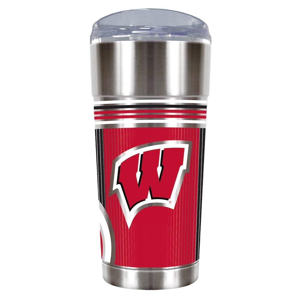 Wisconsin Badgers COOL VIBES 24 oz Eagle Travel Tumbler