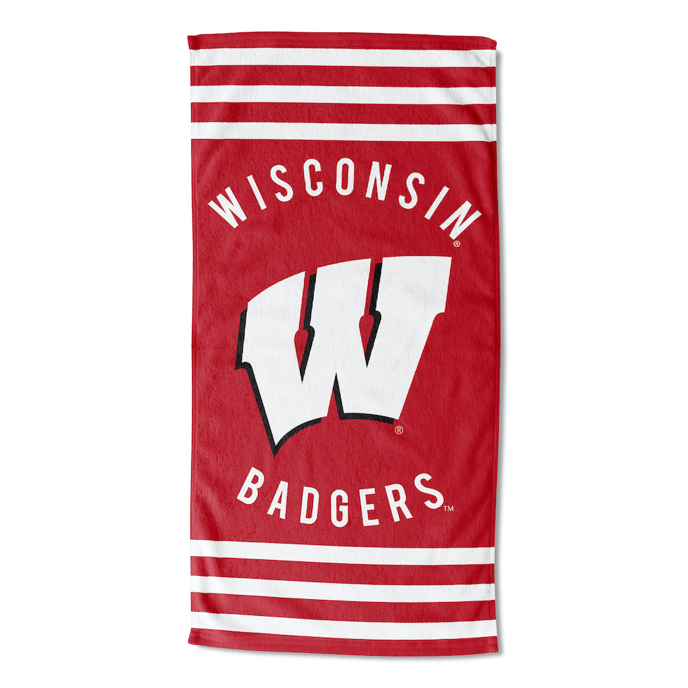 Wisconsin Badgers Beach Towel