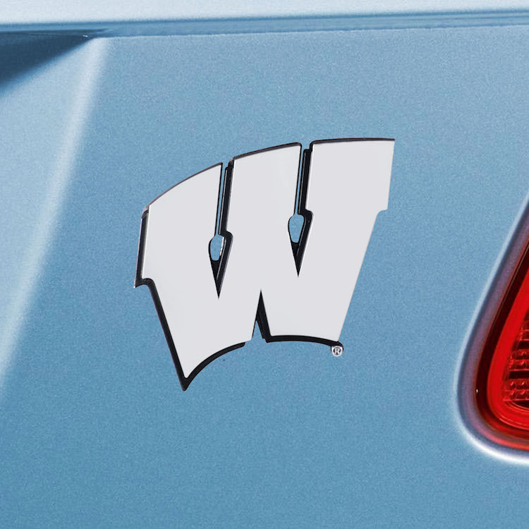 Wisconsin Badgers Metal Auto Emblem