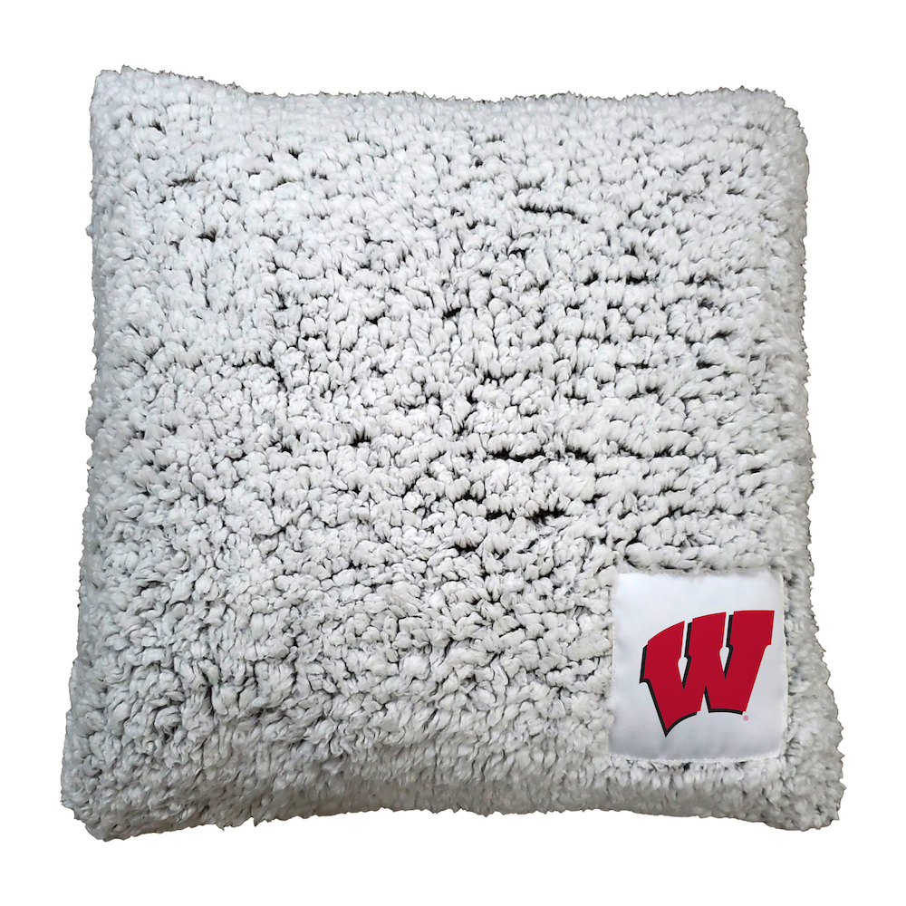 Wisconsin Badgers Frosty Throw Pillow