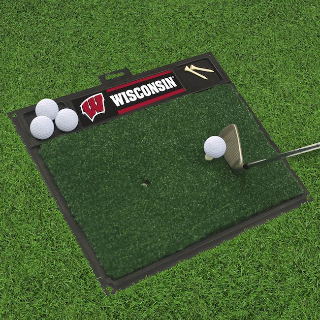 Wisconsin Badgers Golf Hitting Mat