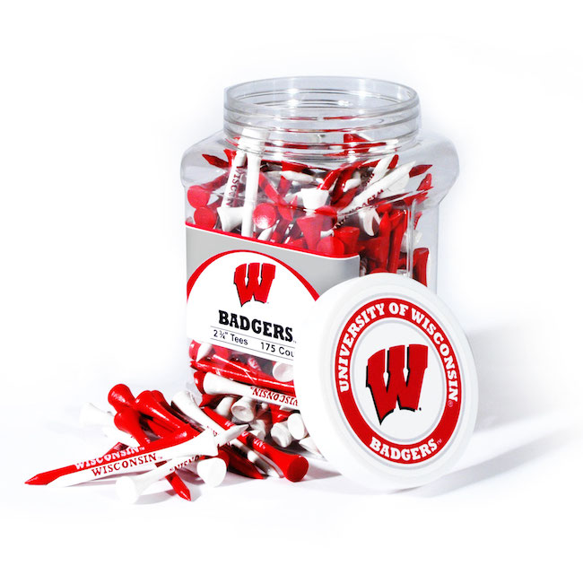 Wisconsin Badgers 175 imprinted Tee Jar