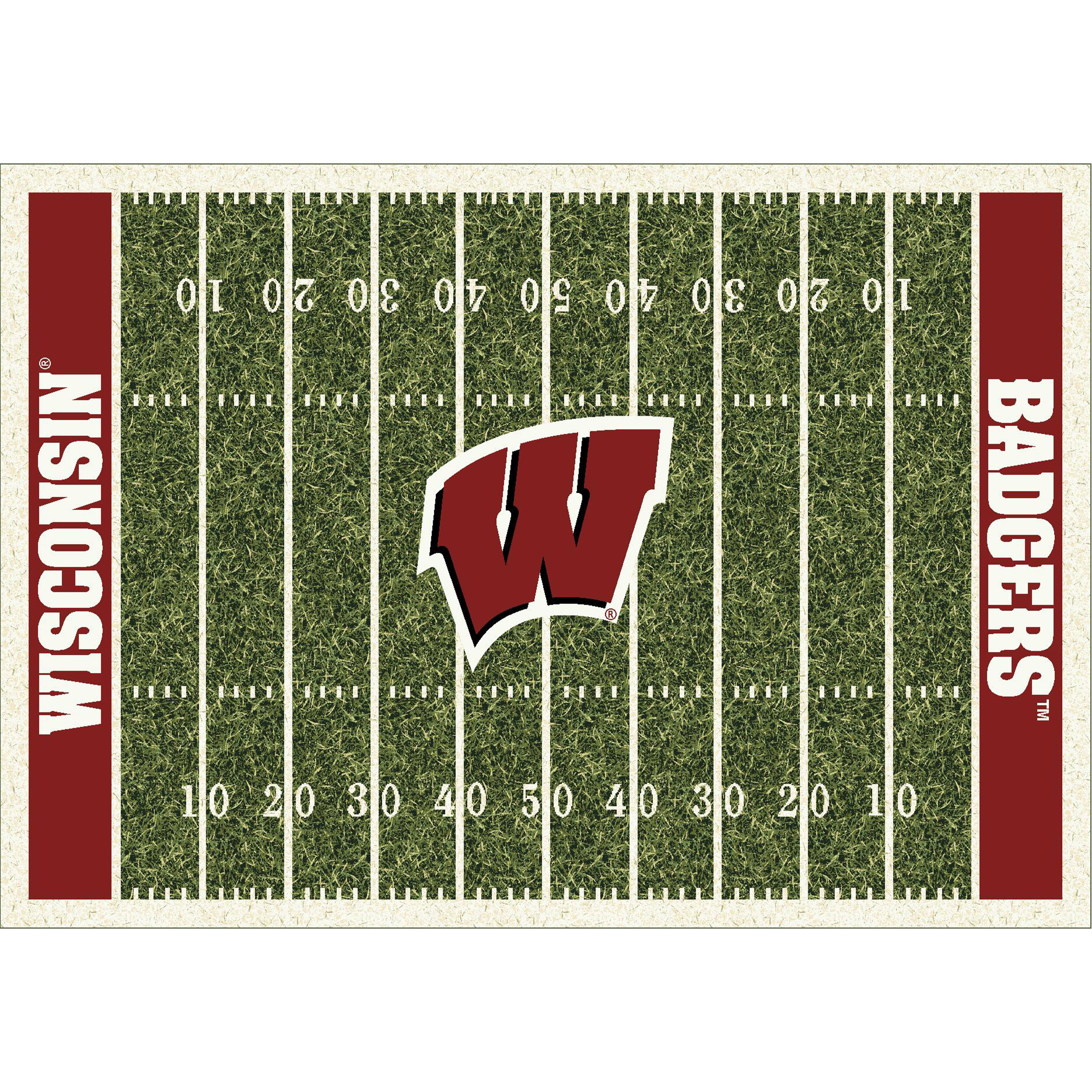 Wisconsin Badgers 8 X 11 HOMEFIELD Rug