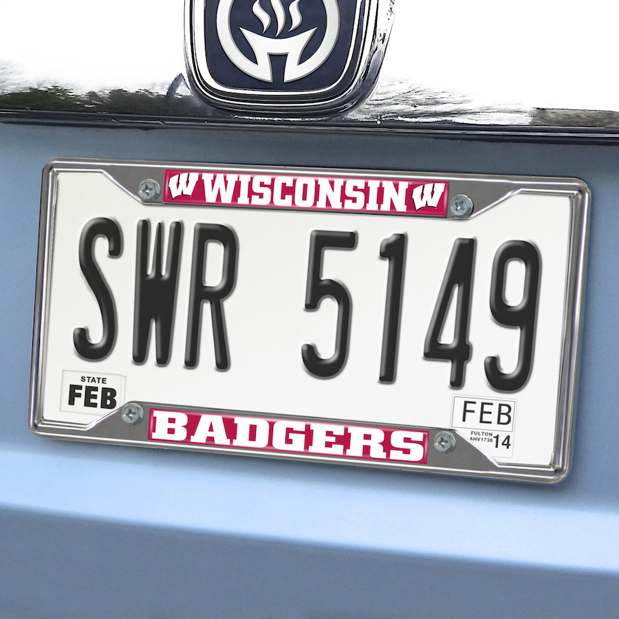 Wisconsin Badgers License Plate Frame