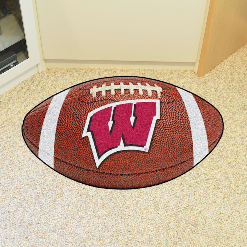 Wisconsin Badgers LOGO 22 x 35 FOOTBALL Mat