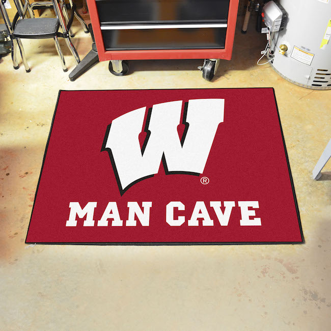 Wisconsin Badgers ALL STAR 34 x 45 MAN CAVE Floor Mat