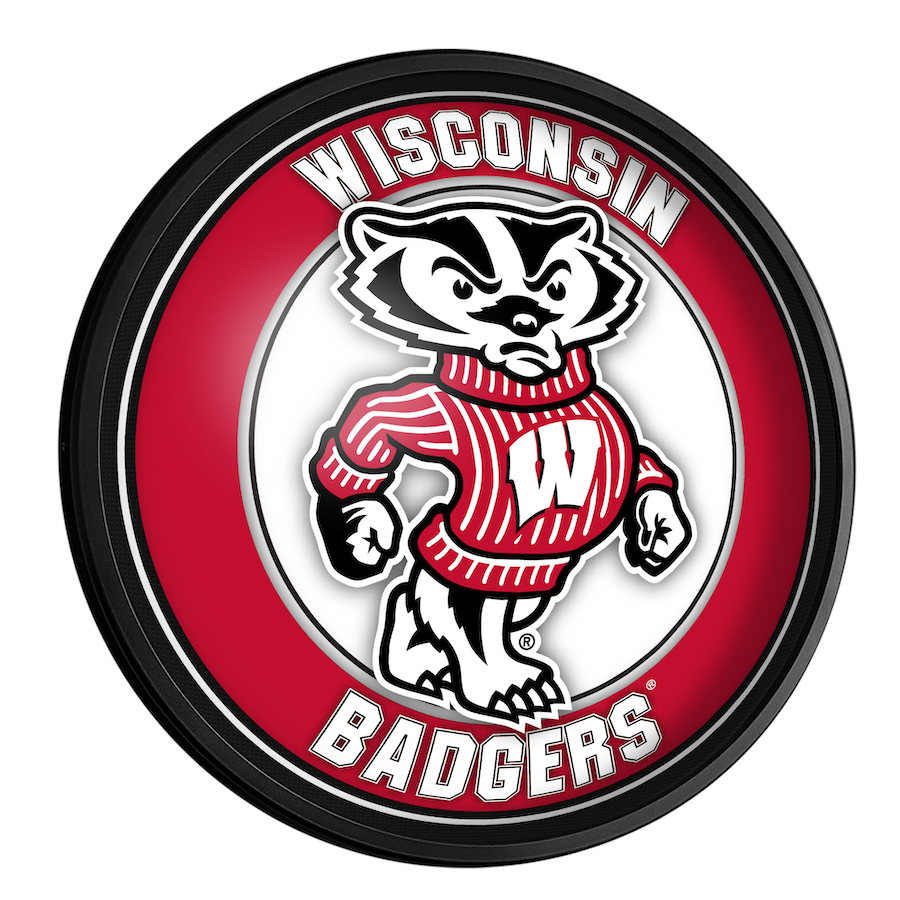 Wisconsin Badgers MASCOT Slimline LED Wall Sign