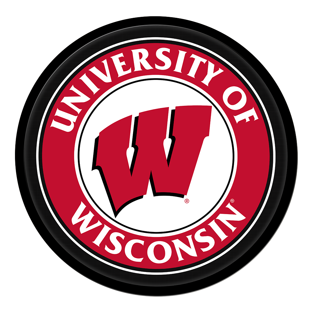 Wisconsin Badgers Modern Disc Wall Sign