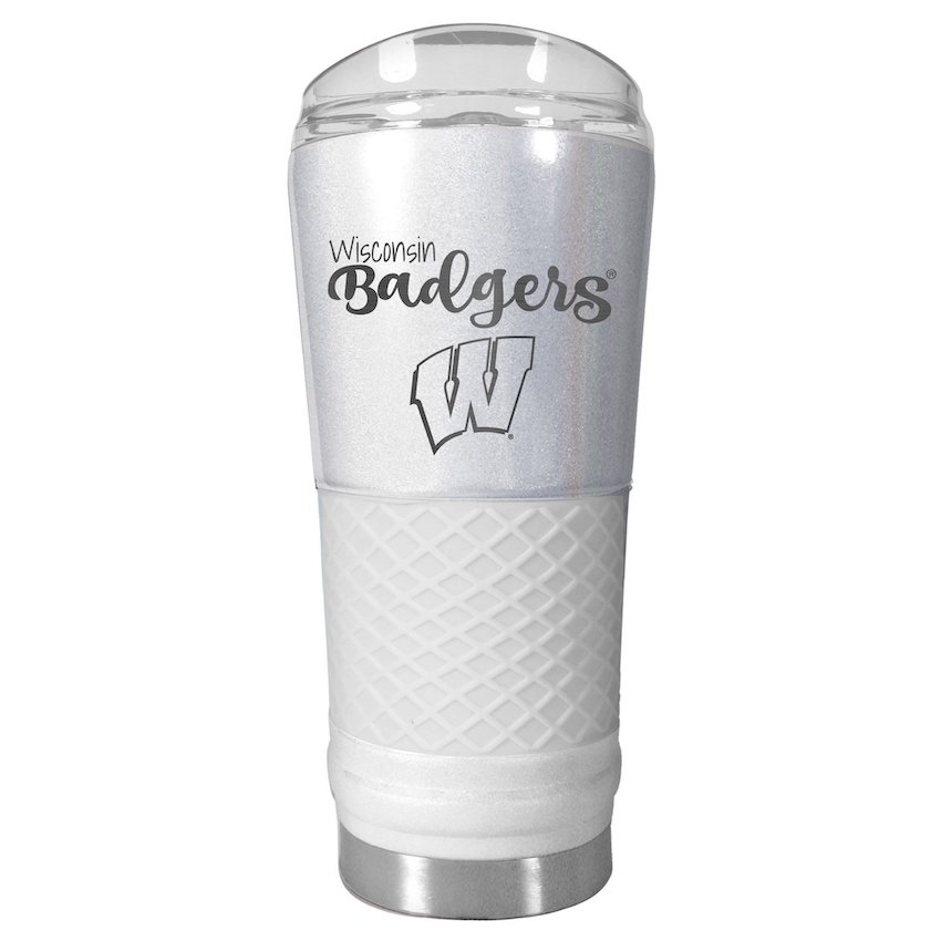 Wisconsin Badgers 24 oz OPAL Draft Travel Tumbler