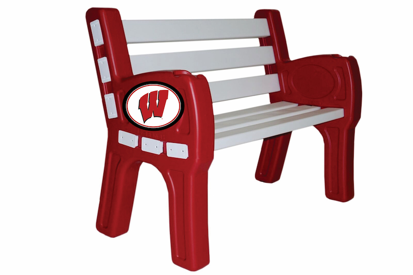 Wisconsin Badgers Park Bench