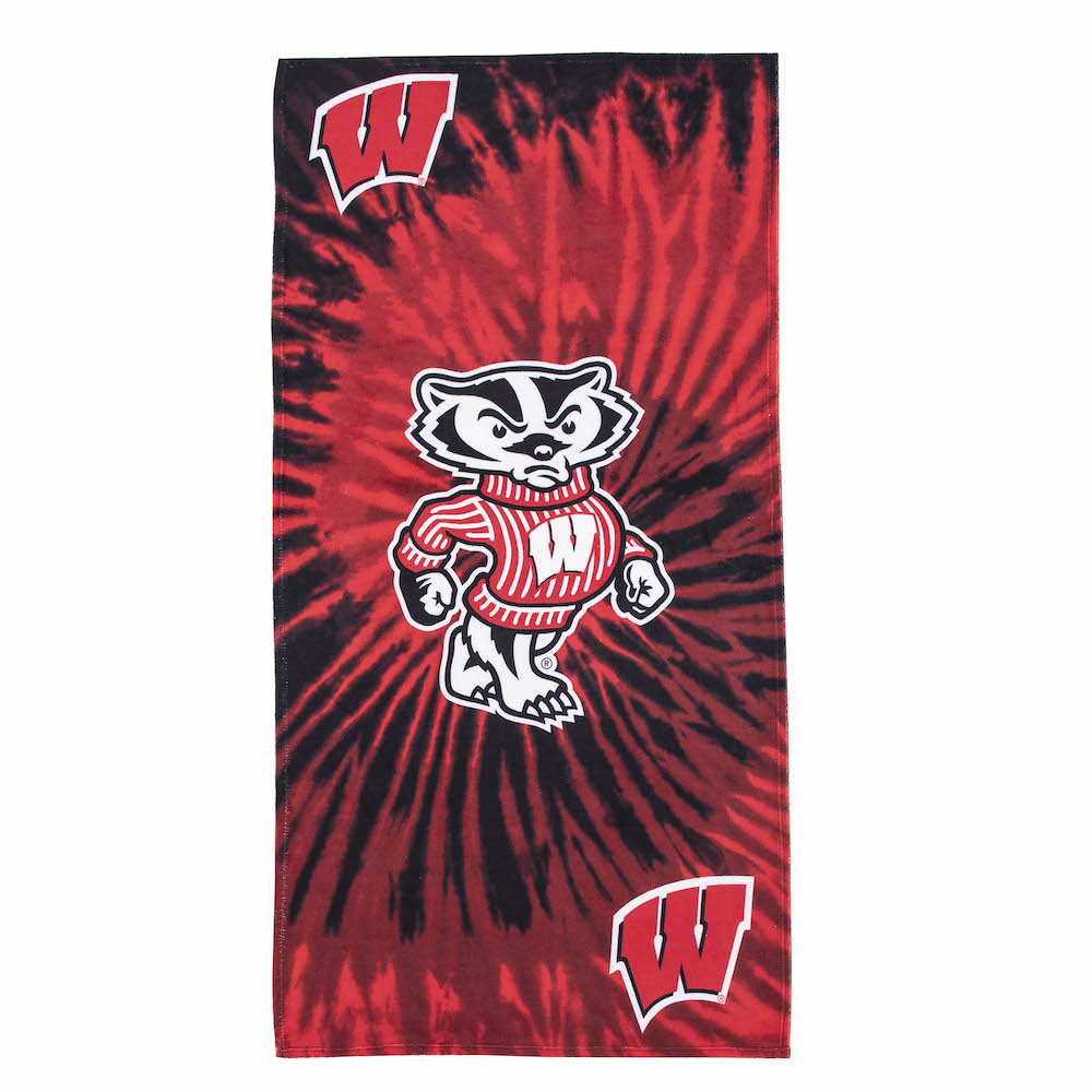 Wisconsin Badgers Pyschedelic 30x60 Beach Towel