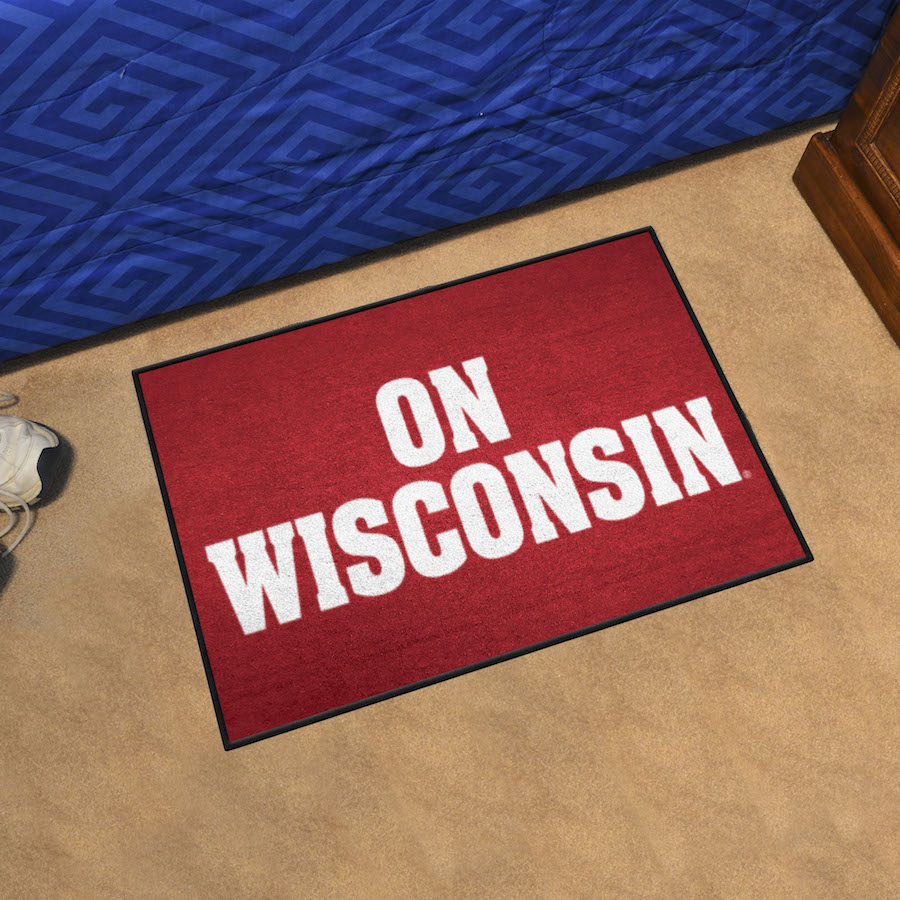 Wisconsin Badgers SLOGAN 20 x 30 Starter Floor Mat