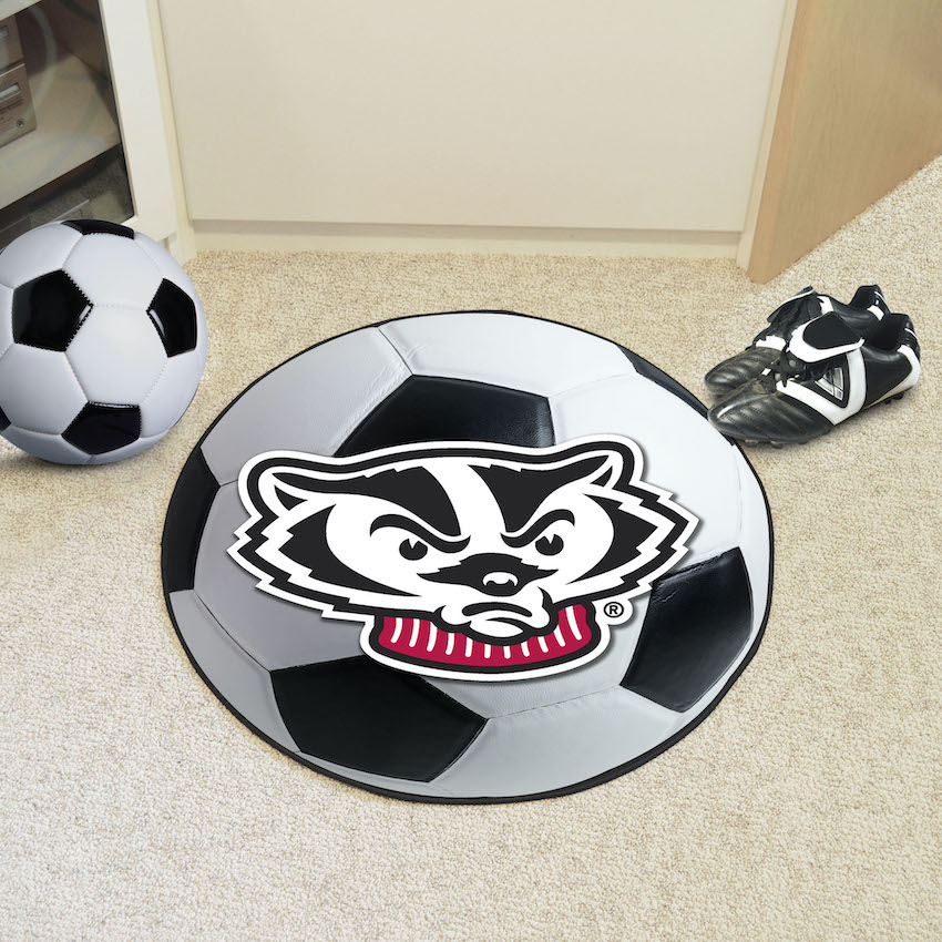 Wisconsin Badgers SOCCER BALL Mat