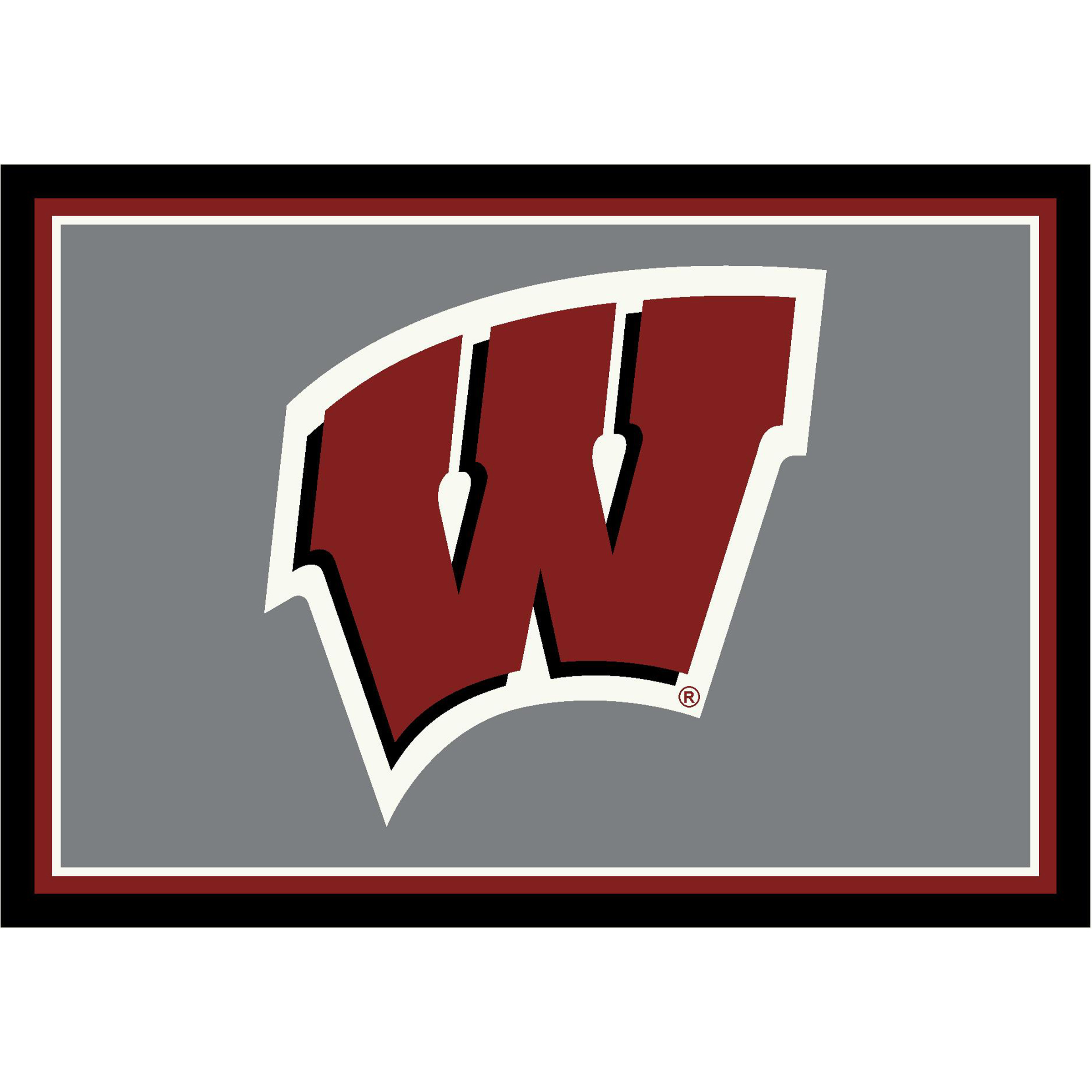 Wisconsin Badgers 4 X 6 SPIRIT Rug